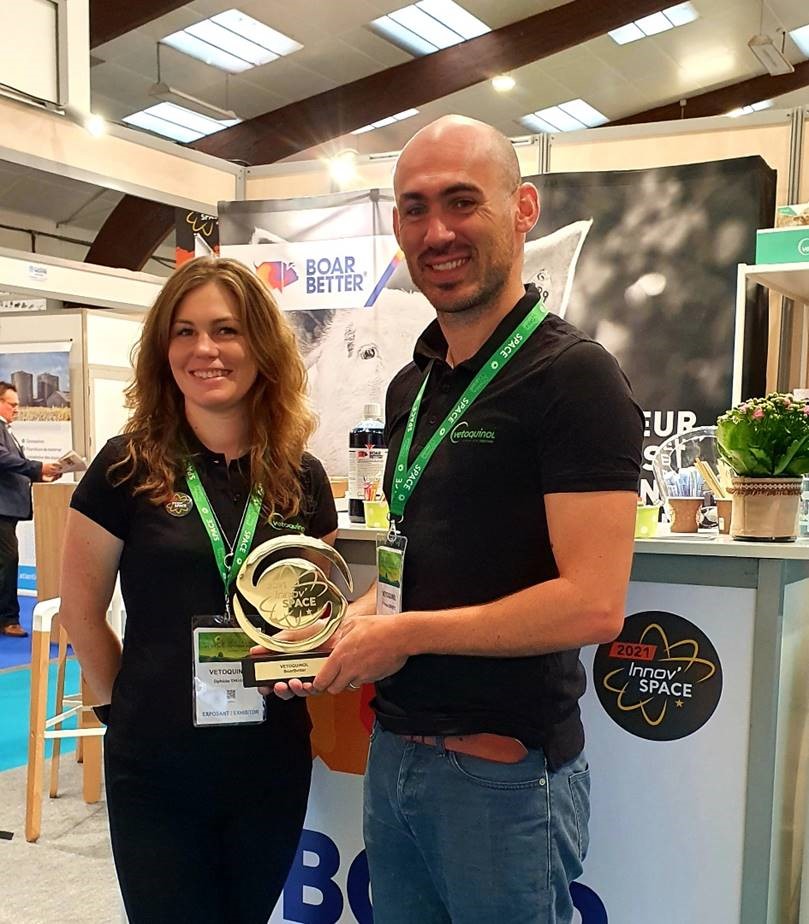 Belle reconnaissance pour l’équipe Vetoquinol France emmenée par Ophélie Thuret et François Girardet.